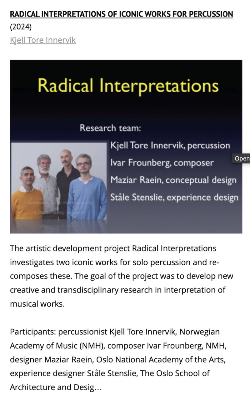 RADICAL INTERPRETATIONS